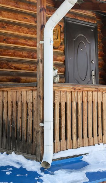 Porch Downspout Installation in Show Low