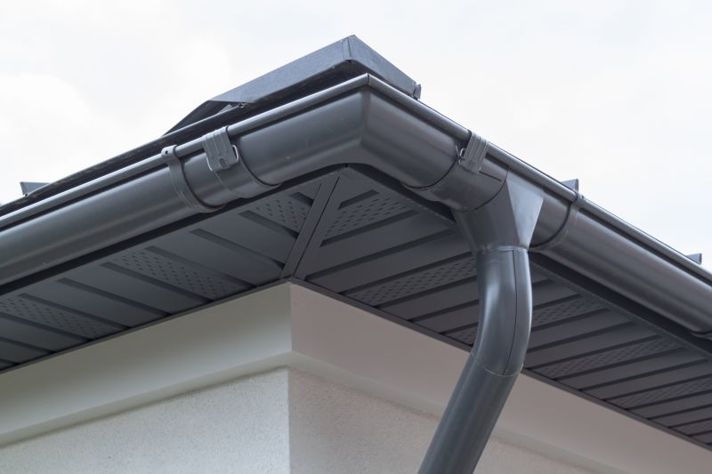 Finished Gutter System with Downspouts